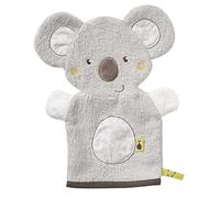 Fehn Gant de toilette Koala - Débarbouillette bébé | Pour un bain joyeux, absorbant et tout doux - pour bébés et enfants dès la naissance