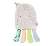 Fehn Gant de toilette Poulpe - Débarbouillette bébé | Pour un bain joyeux, absorbant et tout doux - pour bébés et enfants dès la naissance
