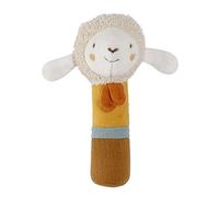 Fehn Stabgreifling Schaf fehnNATUR - Motorik-Spielzeug mit Rassel und Bio-Baumwolle (kbA) - fördert spielerisch das frühkindliche Lernen - treuer Begleiter für Babys und Kleinkinder ab 0+ Monaten