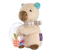 Fehn Hochet Capybara - Hochet pour hochet, sentir, jouer avec peluche comme fidèle compagnon - Jouet de motricité pour bébés et tout-petits à partir de 0 mois