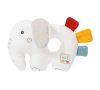 Fehn- Hochet en Forme d'éléphant-Couleur Naturelle, 00056075, Multicolore, 1 Stück (1er Pack)
