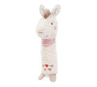 FEHN 058161 Stabgreifling Lama/Greifling zum Rasseln, Quietschen, Fühlen, Spielen mit kuschelweichem Stoff-Tier - ein treuer Begleiter für Babys und Kleinkinder ab 0+ Monaten