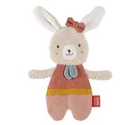Fehn Knister-Hase fehnNATUR - Activity-Rascheltier mit Bio-Baumwolle (kbA) zum Greifen, Spielen & Geräusche erzeugen - idealer Begleiter für Babys und Kleinkinder