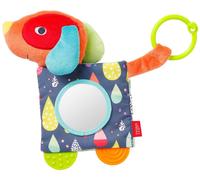 Fehn 00055245 Livret en tissu Chien - Leporello Carnet de photos avec motifs contrastés pour la maison et les déplacements à partir de la naissance Multicolore 66 g
