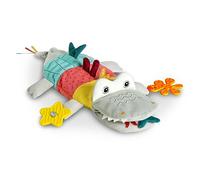 Fehn Marionnette Crocodile - Doudou avec hochet, Papier bruissant, Dentition et pouêt-pouêt - Jouet bébé Marionnette à Main - Jouet crépitant pour bébés et Jeunes Enfants à partir de 6+ Mois