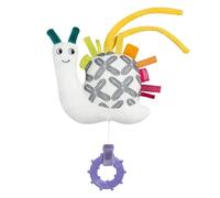 Fehn Mini boîte à musique Escargot - Doudou pour bébé | Boîte à musique à remonter avec mélodie Berceuse de Schubert - apaise bébé dès la naissance
