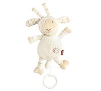 Fehn Mini boîte à musique mouton - Doudou et aide au sommeil: boîte à musique à remonter avec la douce mélodie de la Berceuse de Brahms - pour bébés et jeunes enfants à partir de 0+ mois