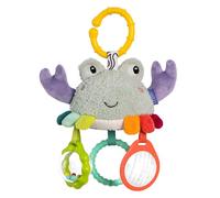 Fehn Mini Crabe Mobile, Jouet de Motricité À Suspendre, pour Poussette, Lit Bébé et Coque Bébé, pour Mordre, Saisir et Faire du Bruit, pour Bébés et Enfants Dès 3 Mois