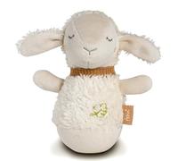 Fehn Mini culbuto Mouton - Jouet de motricité pour bébé | À saisir, toucher, explorer et pousser - en coton, pour les bébés dès la naissance