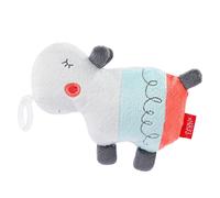 Fehn Mini-doudou avec attache-tétine Hippopotame