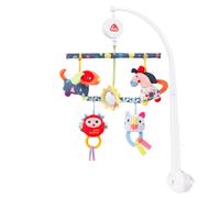 Fehn Mobile d'activités musical Color Friends avec animaux musicaux Boîte à musique pour s'endormir