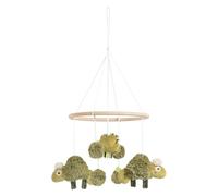 Fehn Mobile en bois Caméléon avec figurines en tissu pour bébé | Apaise et occupe bébé avec des figurines doucement mobiles - à observer au-dessus de la table à langer ou du lit