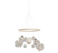 Fehn Mobile en bois paresseux - avec d'adorables figurines en tissu - Aide au sommeil pour apaiser et occuper - pour les bébés de 0 à 5 mois