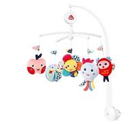 Fehn Mobile musical COLOR Friends - Mobile à remonter avec mélodie | Mélodie Rêverie et figurines pour occuper et apaiser bébé - avec fixation au lit, de 0 à 5 mois