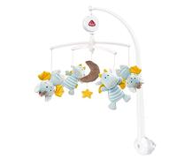 Fehn Mobile musical Little Castle - Mobile à remonter avec mélodie | Mélodie Berceuse de Mozart et figurines pour occuper et apaiser bébé - avec fixation au lit, de 0 à 5 mois