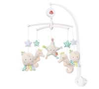 Fehn Mobile musical Meereskinder - Mobile à remonter avec mélodie musicale Dors, petit enfant, dors et figurines pour apaiser et occuper - Avec fixation au lit pour bébé de 0 à 5 mois
