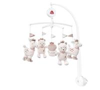 Fehn Mobile musical Pérou - Mobile à remonter avec mélodie | Mélodie Sais-tu combien d'étoiles et figurines pour occuper et apaiser bébé - avec fixation au lit, de 0 à 5 mois