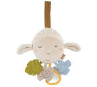 Fehn Activity-Schaf Natur - Motorikspielzeug zum Aufhängen mit spannenden Anhängern zum Greifen und Geräusche erzeugen mit Bio-Baumwolle aus kontrolliertem Anbau (kbA) - für Babys AB Geburt