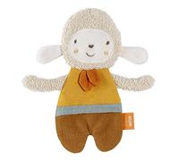 Fehn Knister-Schaf fehnNATUR - Activity-Rascheltier mit Bio-Baumwolle (kbA) zum Greifen, Spielen & Geräusche erzeugen - idealer Begleiter für Babys und Kleinkinder
