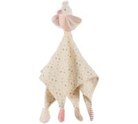 Fehn Musselin-Schmusetuch Vogel - Spielkamerad, Einschlafhilfe & Schnuffeltuch mit Baumwolle-Musselintuch & niedlicher Spielfigur zum Knuddeln & Greifen - für Babys und Kleinkinder AB 0+ Monaten