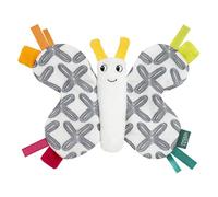 Fehn Papillon crépitant - Récipient d'activité pour saisir, écouter, jouer et produire des sons - Favorise les sens et la motricité de bébé - Compagnon idéal pour les bébés et les tout-petits dès la