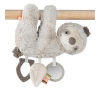 Fehn Paresseux d'activité - Jouet de motricité à suspendre pour poussette, berceau et nacelle - Pour mordre, attraper et faire du bruit - Jouet pour bébés et enfants à partir de 0 mois
