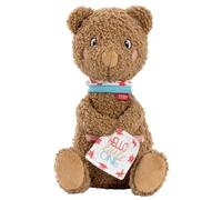 Fehn Peluche Ours Fred Hello little One - Doudou et aide au sommeil | Compagnon de jeu et protecteur, cadeau de naissance ou de baptême pour bébé - à câliner et réconforter