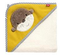 Fehn Poncho de Bain à Capuche Loutre Theo - Serviette éponge pour bébé | Absorbant et tout doux, avec capuche et motif animal - serviette de bain pour bébés et jeunes enfants dès la naissance