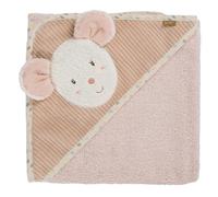 Fehn Poncho de Bain à Capuche Souris - Serviette éponge pour bébé | Absorbant et tout doux, avec capuche et motif animal - serviette de bain pour bébés et jeunes enfants dès la naissance
