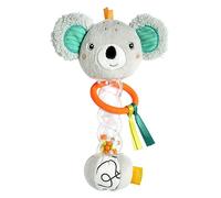 Fehn Regenmacher Koala - Motorik-Spielzeug mit Rassel, Quietsche, Raschelpapier zum Greifen - Rasselstab fördert spielerisch Sinne & Motorik - für Babys & Kleinkinder AB 3+ Monaten