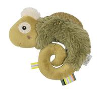 Fehn Anneau de Préhension Caméléon, Jouet de Motricité avec Hochet, pour un Apprentissage Précoce Ludique, Fidèle Compagnon pour Bébés et Tout-Petits dès 0 Mois
