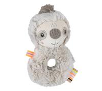 Fehn Anneau de Préhension Paresseux, Jouet de Motricité avec Hochet, pour un Apprentissage Précoce Ludique, Fidèle Compagnon pour Bébés et Tout-Petits dès 0 Mois