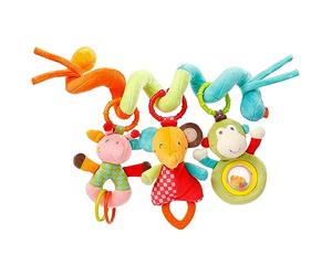 Fehn Safari 074451 Spirale d'Éveil Safari Spirale Textile à Attraper et à Toucher Adaptable pour Lit, Poussette, Parc à Bébé pour Bébés et Jeunes Enfants à Partir de 0 Mois Dimensions : 30 cm de Long