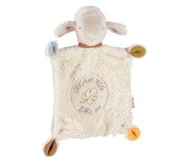 Fehn Doudou Mouton Dream Big - Compagnon de Jeu et Doudou en Coton Bio (kbA) - avec Slogan Individuel brodé - Doudou pour bébés et Jeunes Enfants à partir de 0 Plus Mois