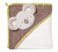 Fehn Serviette de bain Australia - Serviette de bain enfant poncho en coton - Serviette de bain avec capuche pour bébés et jeunes enfants à partir de 0+ mois - dimensions 80 x 80 cm