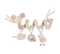 Fehn Spirale d'activité Souris - Jouet d'éveil pour bébé | À toucher, saisir et jouer à la maison ou en déplacement, pour les bébés dès la naissance