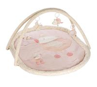 Fehn Tapis d'éveil 3D Oiseau - Arche et jouets pour bébé | 5 jouets amovibles stimulent la préhension, la vue et l'ouïe - pour jouer couché et à quatre pattes dès la naissance