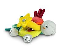 Fehn Activity-Schildkröte - Baby Motorikspielzeug für Kinderwagen, Kinderbett und Babyschale - zum Beißen, Greifen und Geräusche erzeugen - Spielzeug für Babys und Kinder AB 3+ Monaten