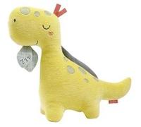 Fehn Veilleuse Dino - Doudou avec broderie "Glow-in-the-dark" - Aide au sommeil pour bébé comme veilleuse, lampe d'allaitement, lampe de nuit & lampe de lit - Pour bébés & enfants à partir de 0+ mois