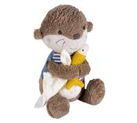 Fehn Nachtlicht Otter - Schlummerlicht & Einschlafhilfe: Kuscheltier mit „Glow-in-The-Dark“-Bestickung & Nachtlicht-Modul, für Babys & Kleinkinder AB 0+ Monaten