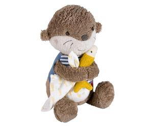 Fehn veilleuse loutre - peluche et aide au sommeil avec broderie Glow-in-The-Dark et module veilleuse, pour bébés et enfants à partir de 0 mois