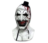 Fehodun Art the Clown Masque Terrifier - Killer Clown Effrayant Halloween Joker - Creepy Cosplay Costume Horreur Accessoires Sanglants pour Adultes