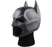 Fehodun Masque de chauve-souris - Casque à tête entière - Chevalier foncé - En latex - Pour Halloween et cosplay - Accessoires pour adultes