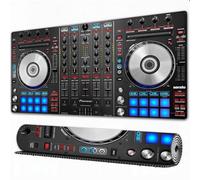 FEHWI Grand Tapis de Souris de Jeu avec Bords surpiqués et Dos antidérapant,sous-Main pour Clavier et Souris,équipement de Musique DJ Pioneer,90×40 cm