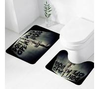 FEHWI Lot de 2 Tapis de Salle de Bain pour la Salle de Bain - Antidérapants et lavables - pour Douche, Baignoire,Zombies Terrible Hands The Walking Dead Unique - Version