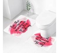 FEHWI Lot de 2 Tapis de Salle de Bain pour la Salle de Bain - Antidérapants et lavables - pour Douche, Baignoire,Citation, Soyez la Raison pour laquelle Quelqu'un sourit Aujourd'hui, Calligraphie su