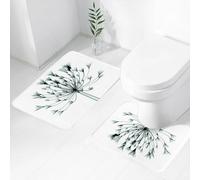 FEHWI Lot de 2 Tapis de Salle de Bain pour la Salle de Bain - Antidérapants et lavables - pour Douche, Baignoire,Fleur aux Rayons X, Image aux Rayons X d'un Arbre à Fleurs, Un Regard inhabituel sur