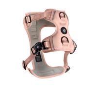Fei and Eve Cloud MagEase Harnais pour chien avec boucles à dégagement rapide, réfléchissant, contrôle anti-traction à 3 points, maille respirante, ajustement réglable, taille XL, blush