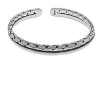 FEIAOPE Bracelets vintage traditionnels, bracelets à manch Bracelet en argent S999 de style chinois, bracelet rétro en argent sterling mat, texture double lotus, argent thaïlandais ouvert for femme