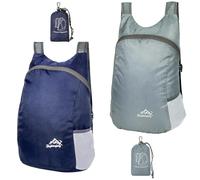 Feibmir 2 Sacs à dos pliables ultra légers, sacs à dos de randonnée résistants à l'eau, sacs à dos pliables pour hommes, femmes, enfants, voyageant en camping en plein air à vélo